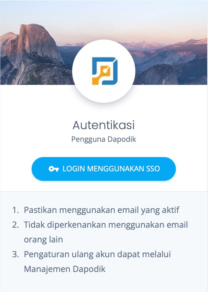 Helpdesk Dapodik Login